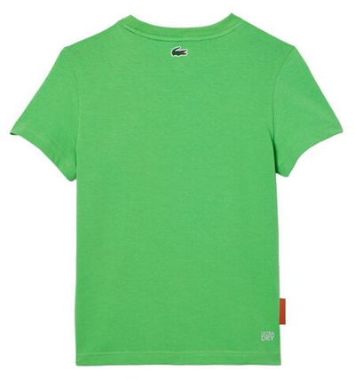 Футболка для мальчика теннисная Lacoste Ultra-Dry Sport Roland Garros Edition Tennis T-Shirt - green