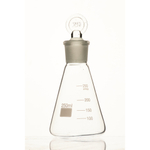 Колба коническая, 250 мл, шлиф 29/32, со стеклянной пробкой (Эрленмейера)