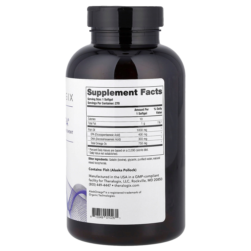 Theralogix, TherOmega®, 270 капсул