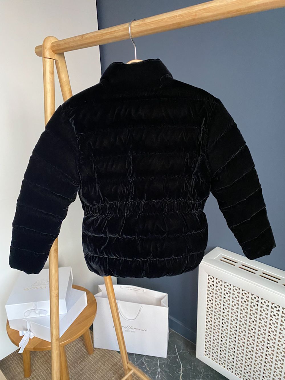 Бархатная пуховая куртка Bonpoint, 116