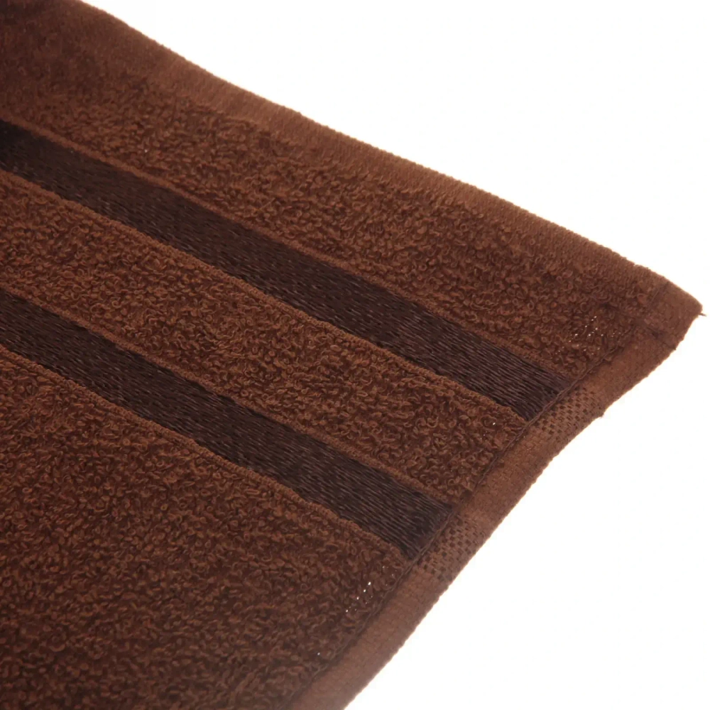 Полотенце махровое 30*60см «LUNA» цвет темно-коричневый 04040 плотность 360гр/м2