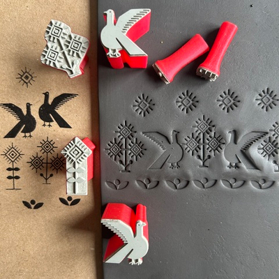 Набор универсальных штампов "Вышивка №2"