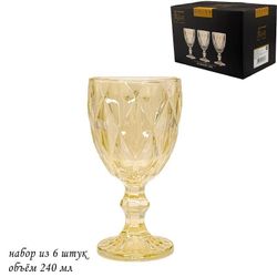 Lenardi 588-413 Набор из 6 бокалов 240 мл в под.уп.(х4)