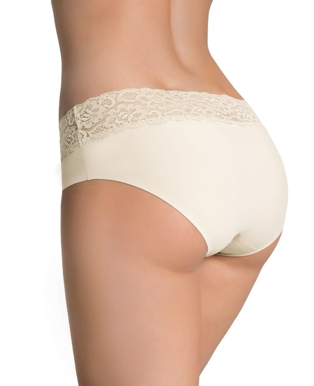 Женские трусики с кружевом Hipster (Размер: L) (Цвет: телесный)