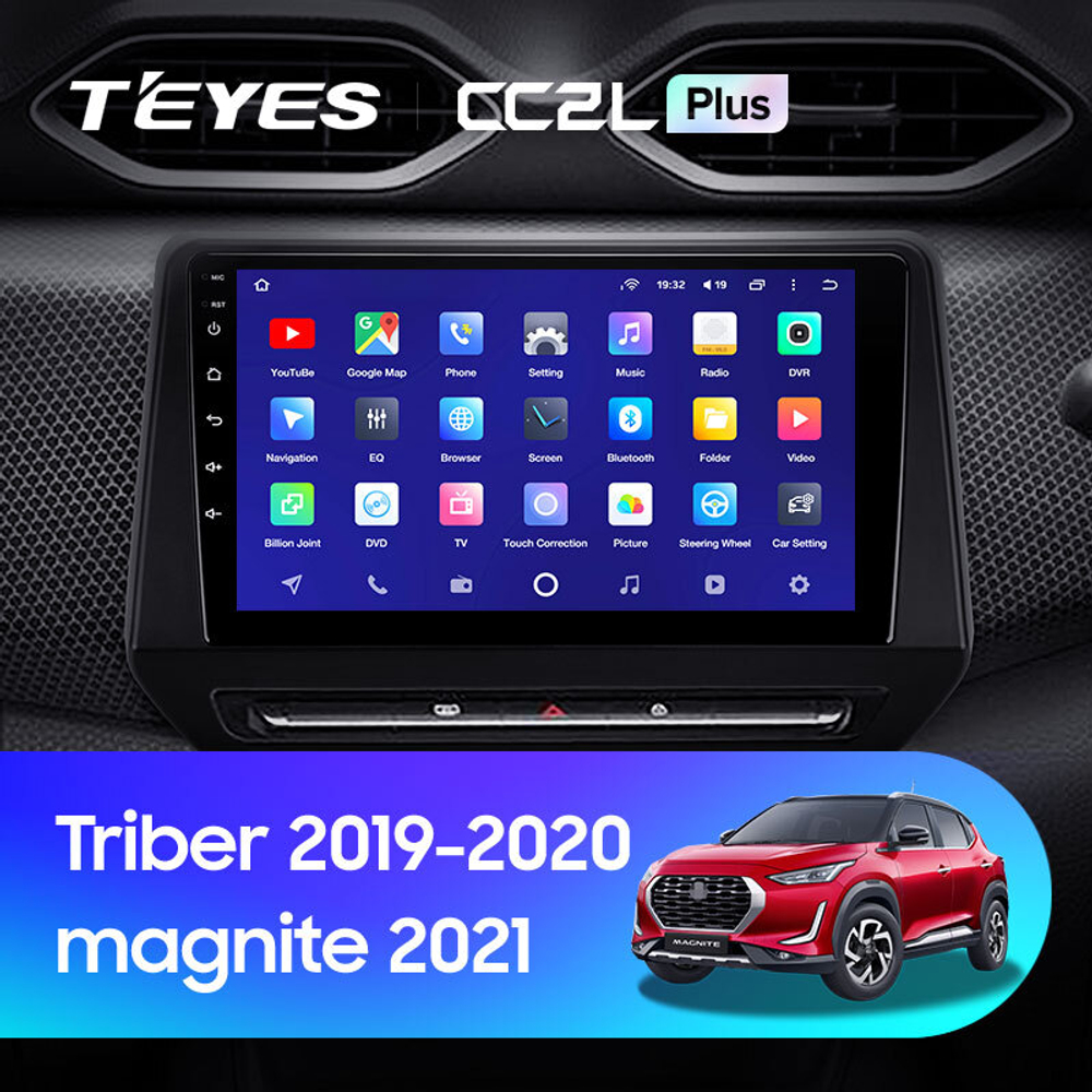 Teyes CC2L Plus 9" для Renault Triber, Nissan Magnite 2019-2021 (прав)