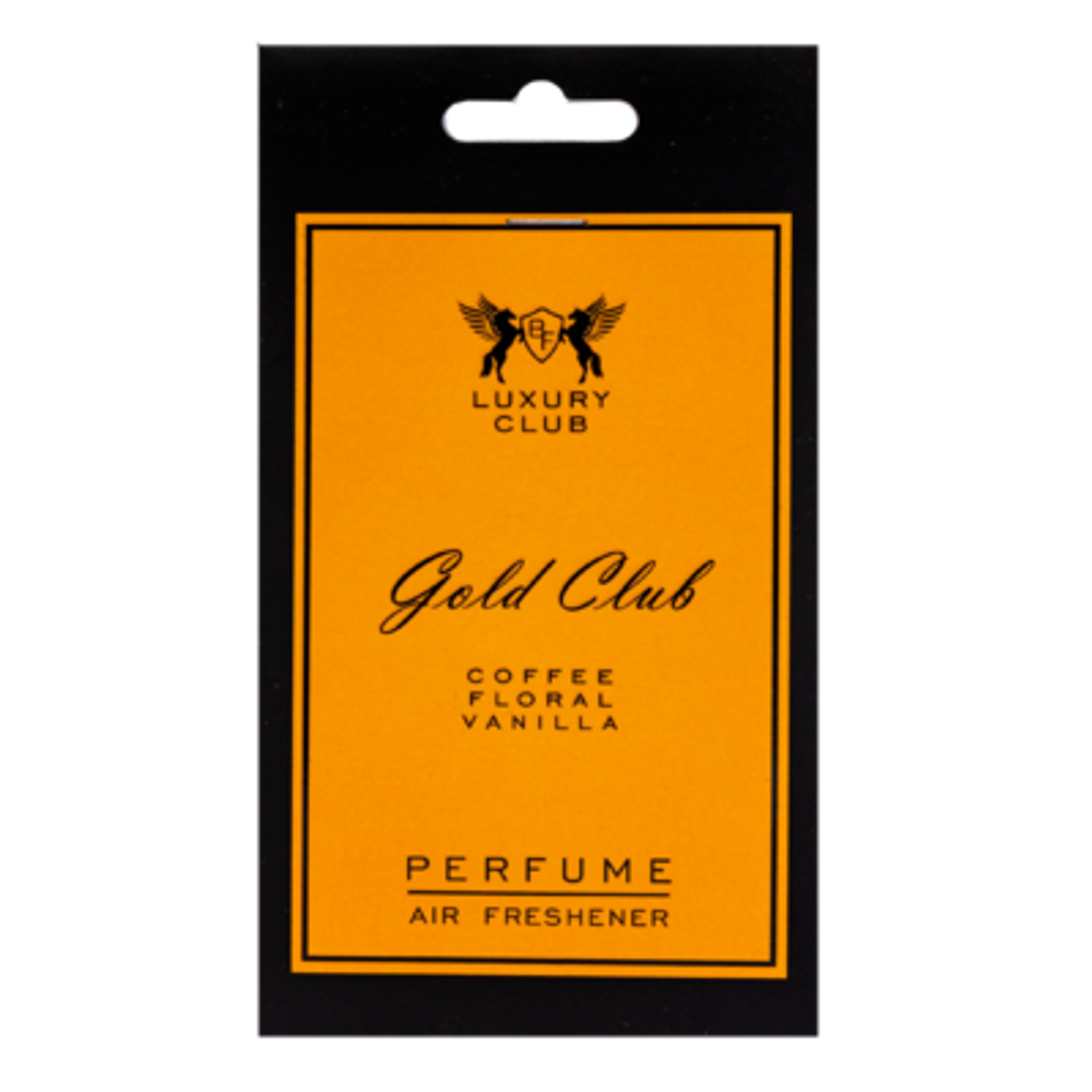 BFC04 Ароматизатор подвесной Luxury Club Gold (по мотивам Montale Intence Café)