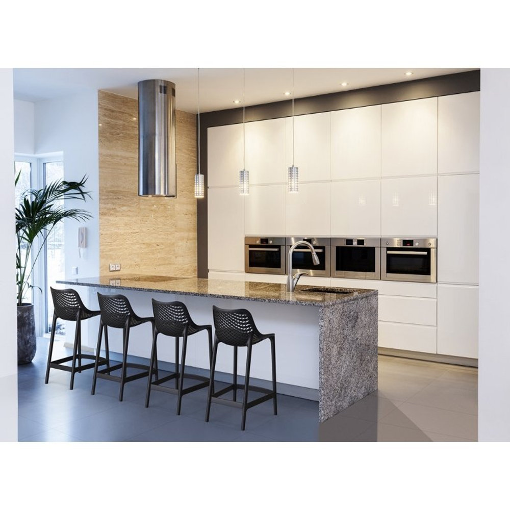 Стул пластиковый барный, Siesta Contract Air Bar 75, черный