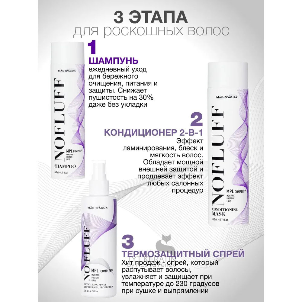 Mae ` Dagua NO FLUFF Шампунь для гладкости волос