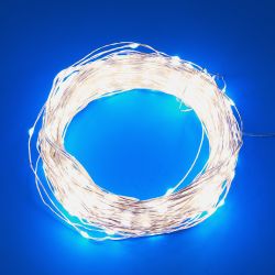 ULD-S10000-1000-DTA-RC WHITE IP44 DEW Гирлянда светодиодная Роса. 100м. 1000 светодиодов. Белый свет. Пульт ДУ в-к. Провод прозрачный. ТМ Uniel