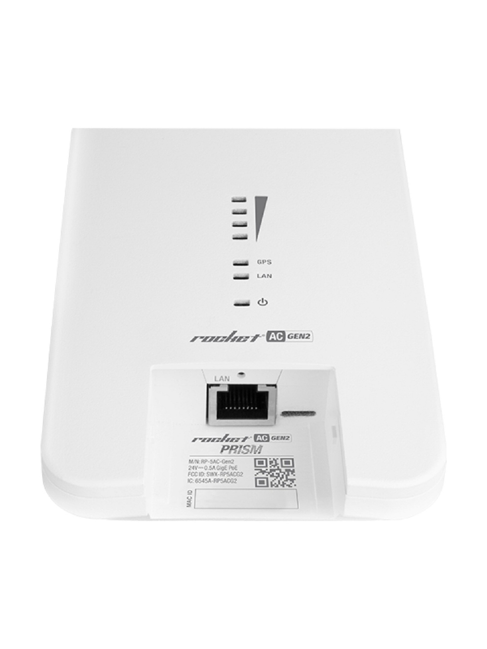 UBIQUITI R2AC-PRISM Точка доступа Wi-Fi Ubiquiti Rocket 2AC Prism 2.4 ГГц, PtP/PtMP, airMAX ac, 2x RP-SMA