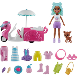 Polly Pocket - Тележка для закусок Фламинго Набор с куклой и аксессуарами HWP24 / артикул   HWP24  / GTIN 194735217649