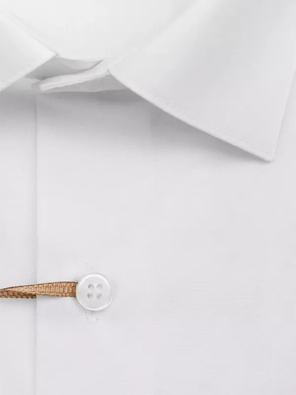 Рубашка приталенная SLIM FIT с длинным рукавом, белая