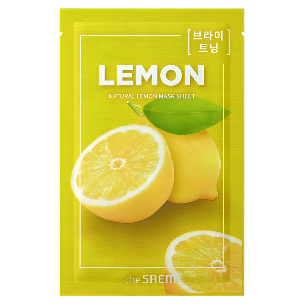 Маска тканевая с экстрактом лимона The Saem Natural Lemon Mask Sheet, 21 мл