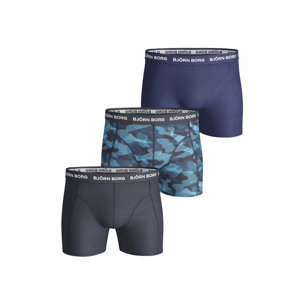 Björn Borg Shadeline Sammy Boxer Shorts 3 Pack Men - Blue, Multicoloured