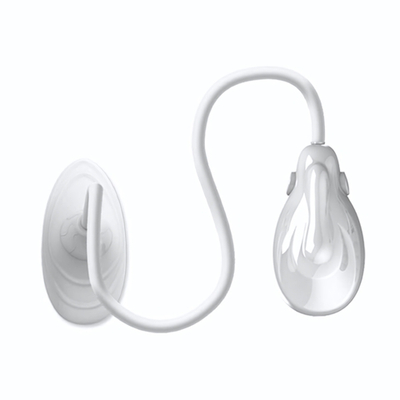 Белая помпа для клитора с вибрацией Passionate Lover (Цвет: белый)