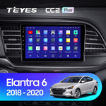 Teyes CC2 Plus 9" для Hyundai Elantra 2018-2020