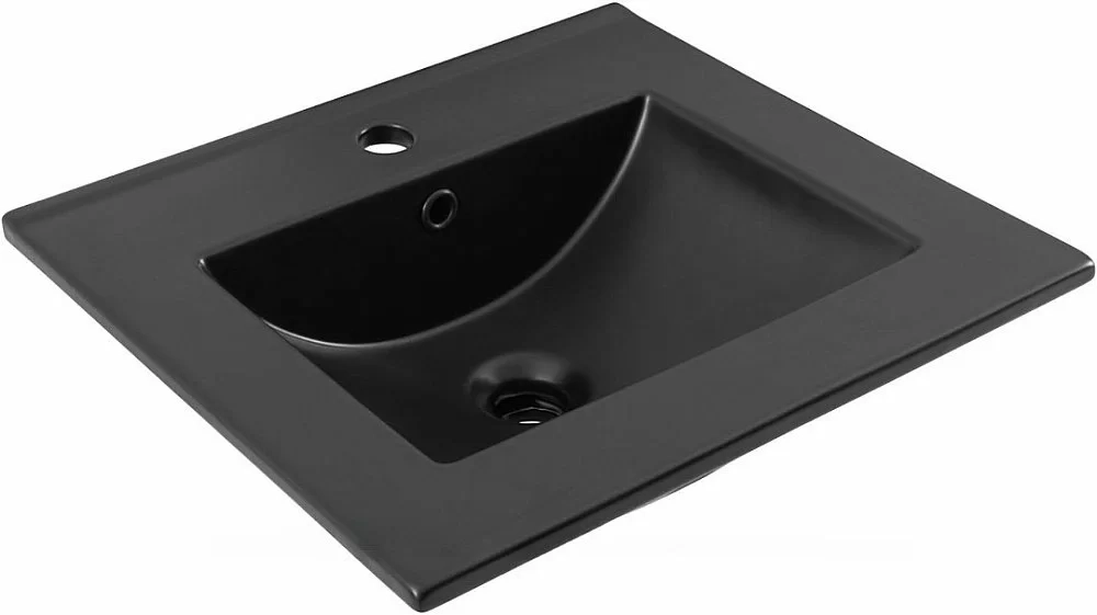 Тумба с раковиной Aquanet Алвита new 50 344131+329252 белая матовая