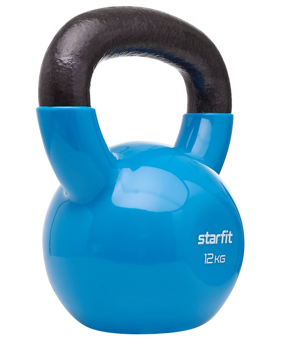Гиря винил. STARFIT DB-401, 12 кг, цвет синий