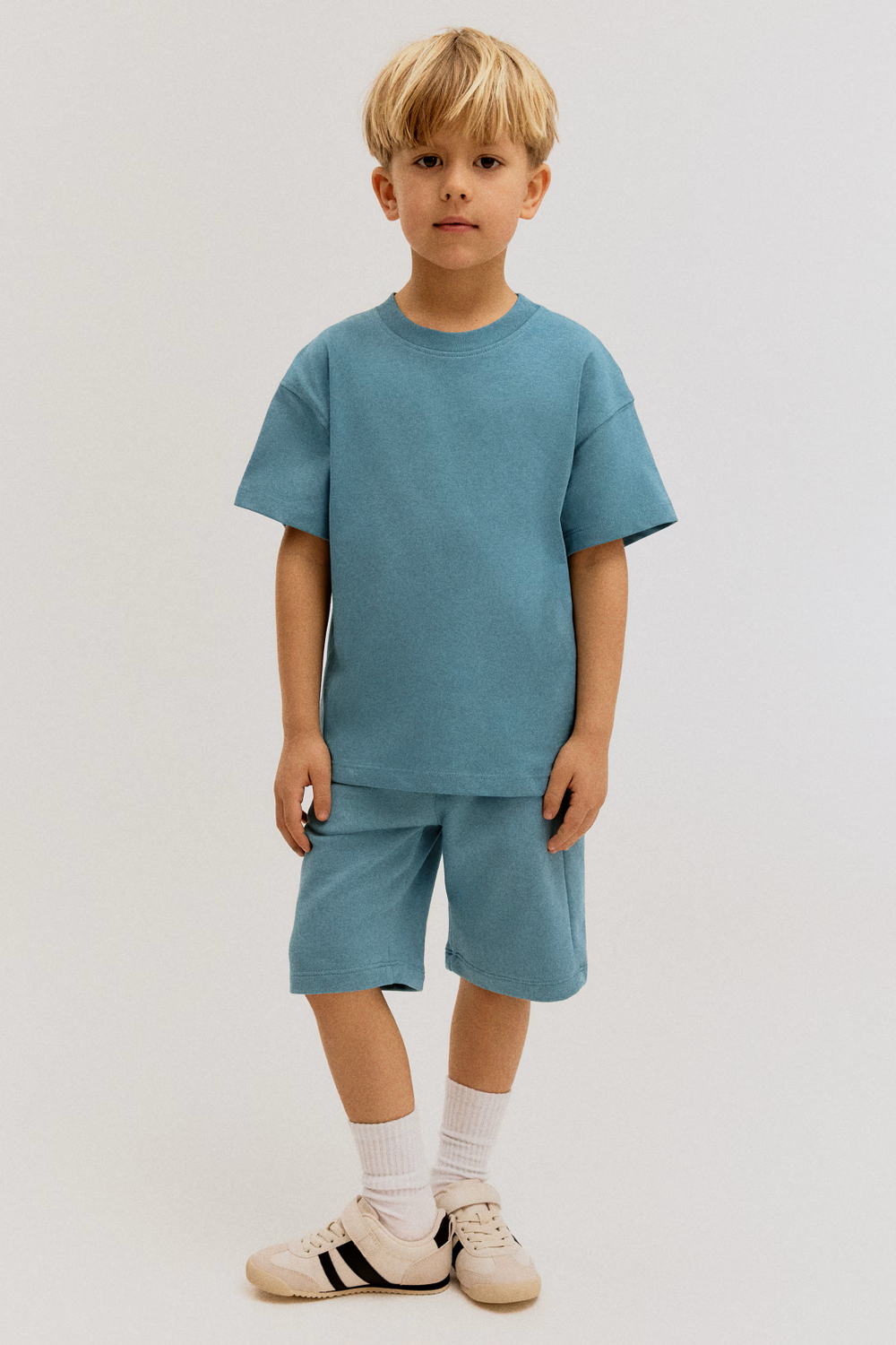 H&M Комплект из шортов и футболки, бирюзовый