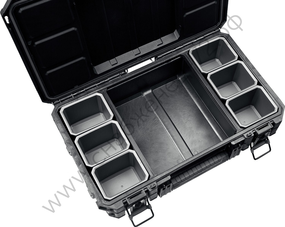 KETER GEAR ORGANIZER, 560 х 345 х 128 мм, (22″), пластиковый ящик-органайзер с 7 съемными ячейками (38374)