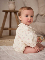 Боди с длинным рукавом и колготки в комплекте для малышей Next E65-019, Бежевый, Розовый