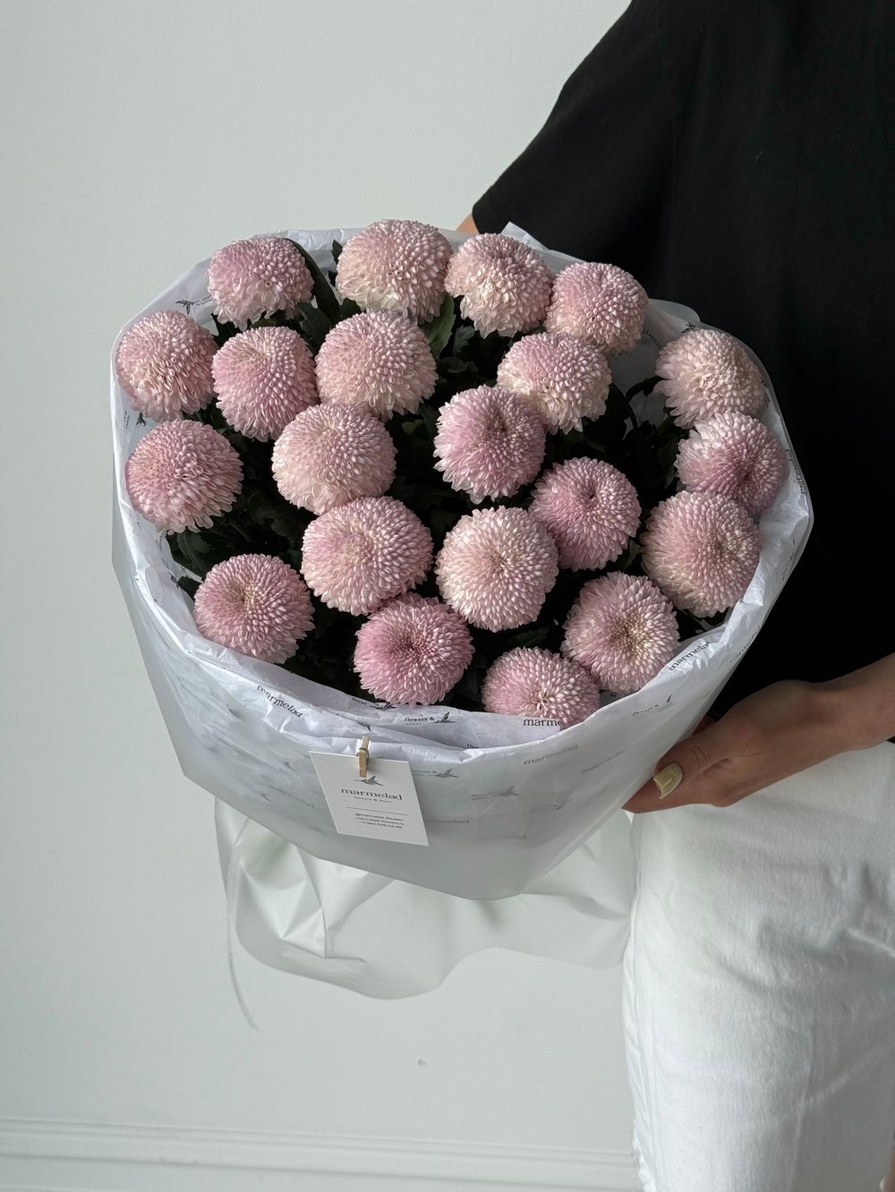 Букет моно из хризантемы 21 шт