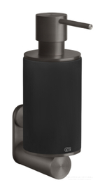 Дозатор Gessi 316, настенный, Ø75хh218 мм, цвет Black/Black Metal Brushed PVD