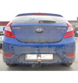 Фаркоп Трейлер 7240 на Hyundai Solaris (4/5dr.) седан/хэтчбек 2010-2015гг./Kia Rio III (4dr.) седан 2011г.-(паспорт и сертификат в комплекте)(без электрики)