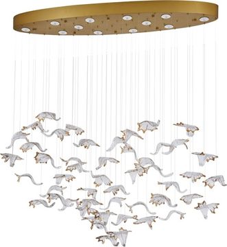 Люстра подвесная 12*GU10 2203/05/12PL золото/прозрачный Magic Line Stilfort