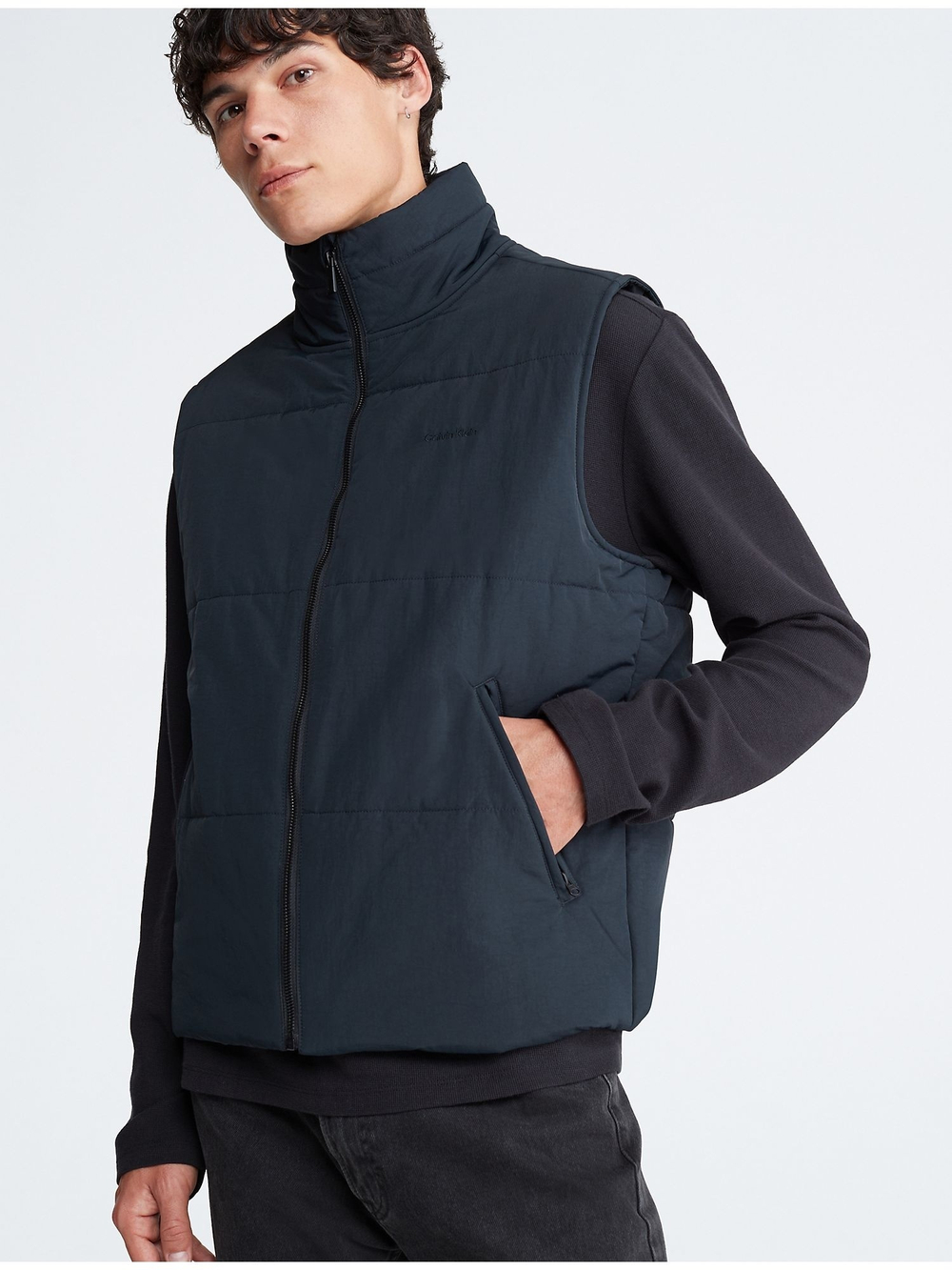 Жилет Calvin Klein Mock Neck Puffer Black - S