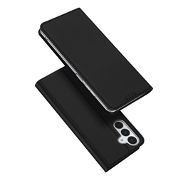 Чехол книжка из PU кожи черного цвета от Dux Ducis для Samsung Galaxy A17 5G, серия Skin Pro Series Case