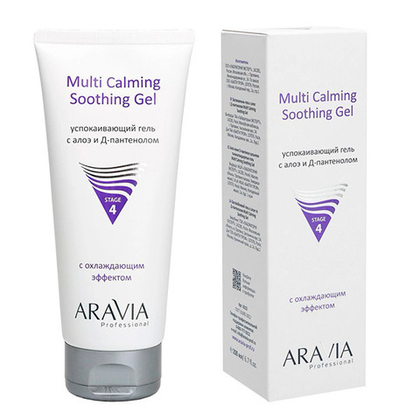 Успокаивающий гель для лица и тела с Алоэ Вера и Д-Пантенолом Aravia Professional Multing Calming Soothing Gel 200мл