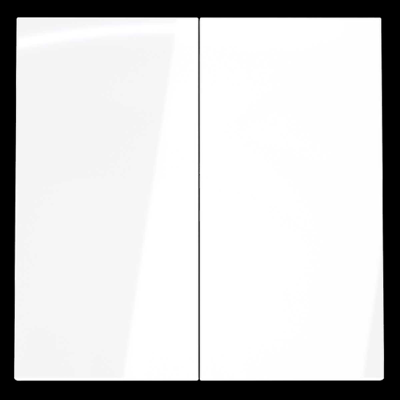 Клавиши для выключателя/переключателя двухклавишного S70 (белый глянцевый) Voltum VLS000301