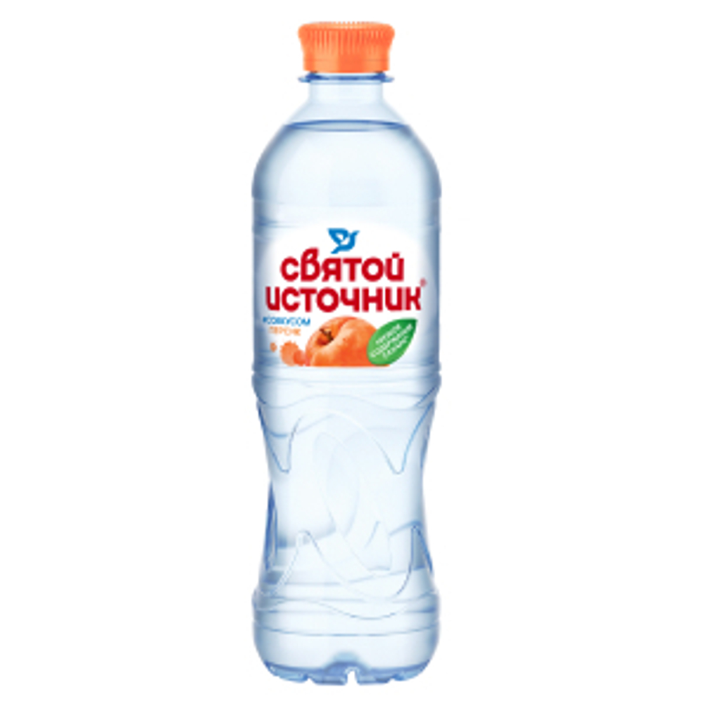 Вода негазированная питьевая СВЯТОЙ ИСТОЧНИК со вкусом персика 0,5 л