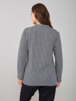 Блузка БЛ-22/чернобелая-геометрия