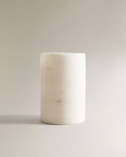 ZARA HOME ПОДСТАВКА ДЛЯ ЗУБНЫХ ЩЕТОК ИЗ МРАМОРА, БЕЛЫЙ