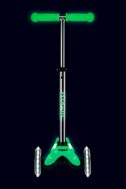 Самокат Mini Micro Deluxe Glow Plus (светящийся) LED ледяной лайм