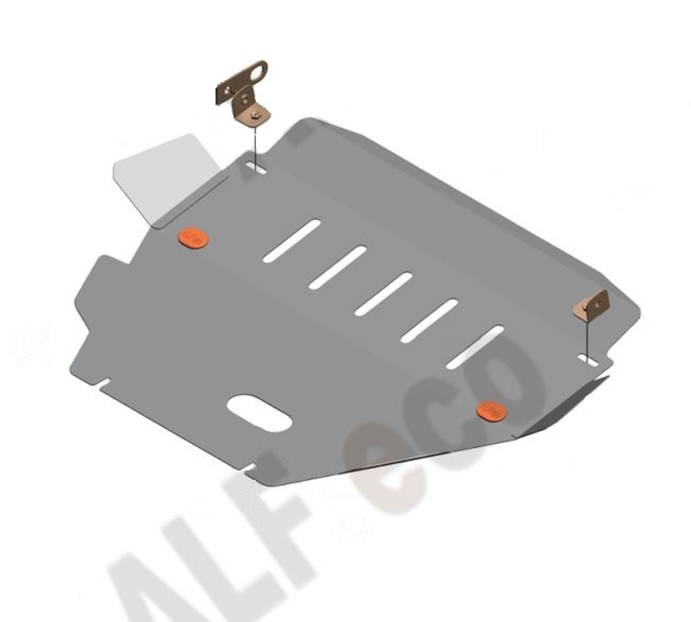 Защита ALFeco картера двигателя для Nissan Skyline GT R34 1999 - 2002, V-2,0/Infiniti J 30 1992 - 1997, V-3,0 (сталь 2 мм) арт.ALF1523st
