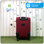 Маленький чемодан L'Case Barcelona, бордовый, S