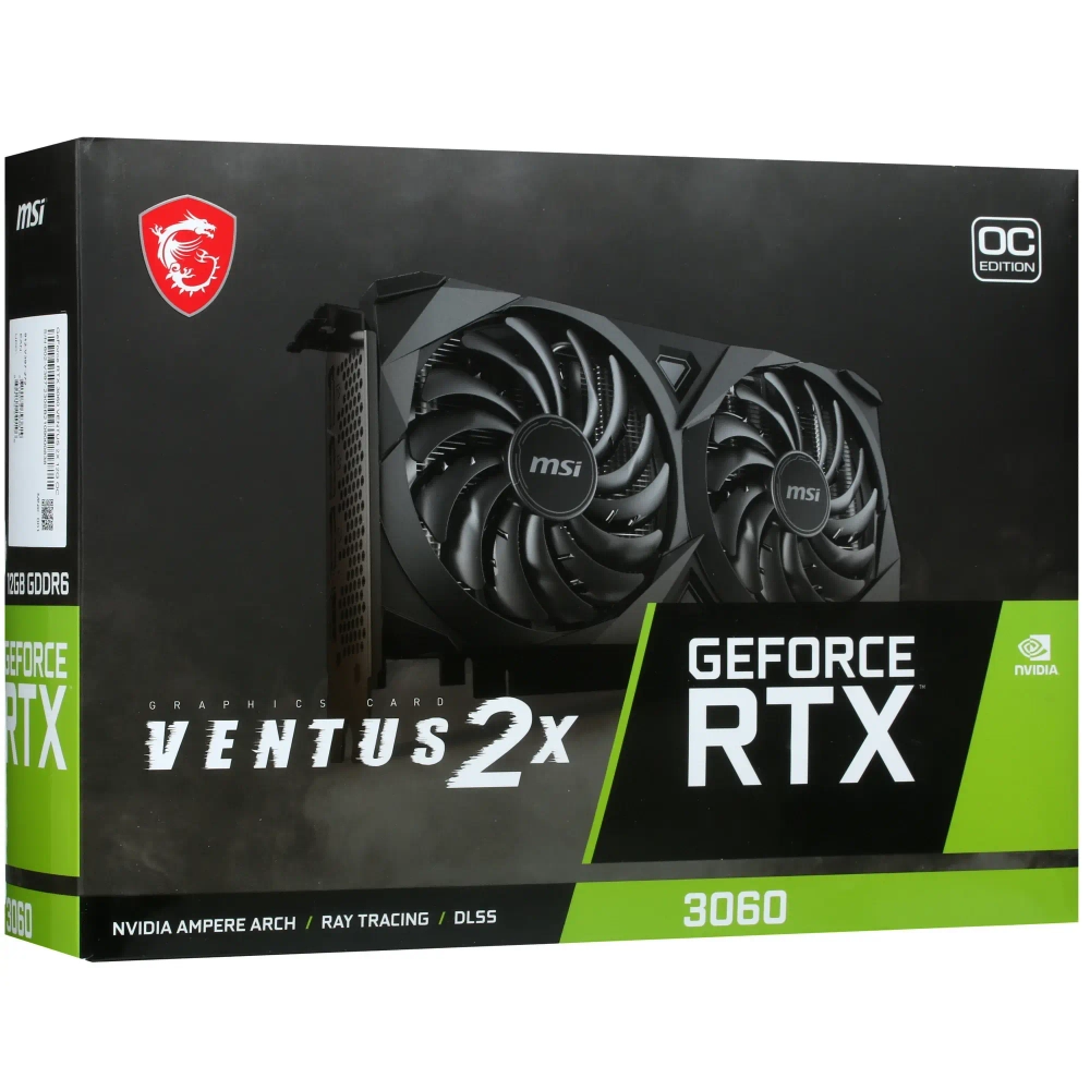 Видеокарта MSI GeForce RTX 3060 VENTUS 2X OC