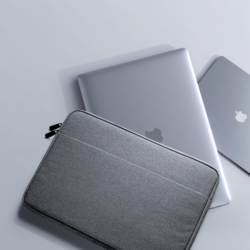 Легкая горизонтальная сумка чехол темно-серого цвета (Dark Grey) для ноутбука или планшета размером от 15.5 до 16 дюймов, серия LBDB Series