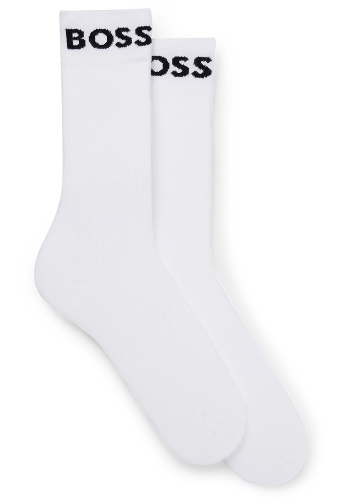 Теннисные носки BOSS x Matteo Berrettini Quarter-Length Socks In Stretch Fabric - white