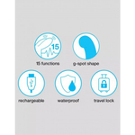 Вибратор Happy Rabbit Slimline G-Spot перезаряжаемый, черный