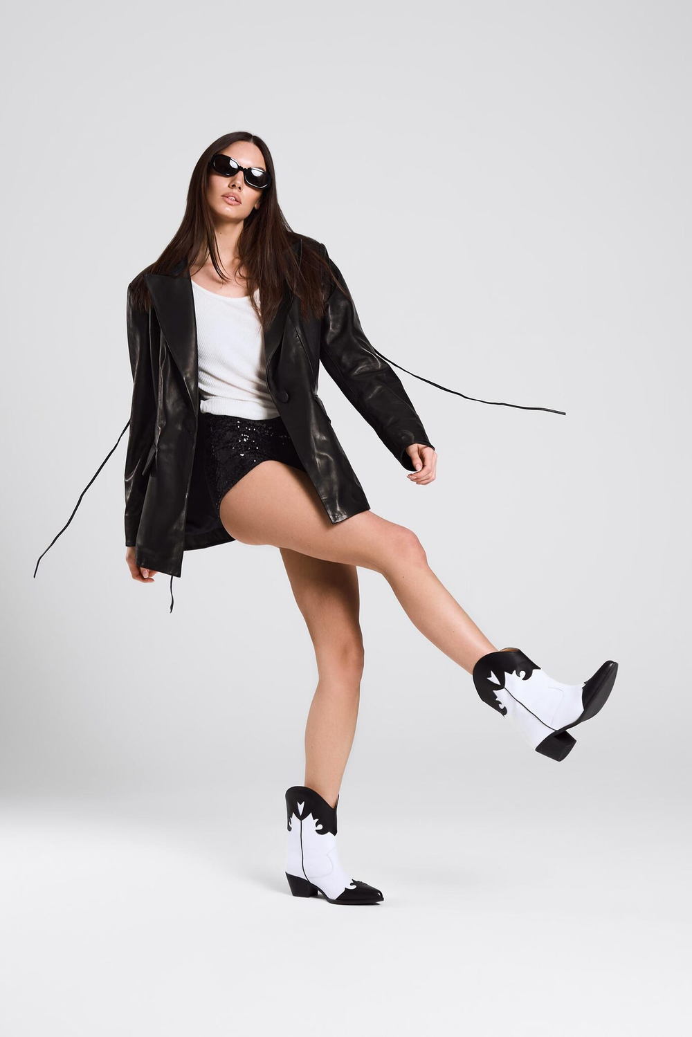 Казаки из натуральной кожи JESSIE