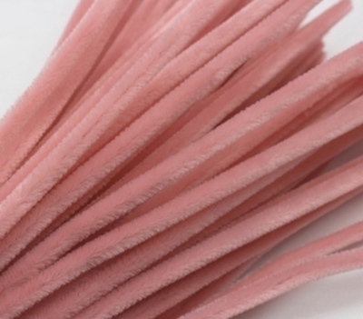 Проволока шенил/синель для рукоделия 30 см, персиковый
