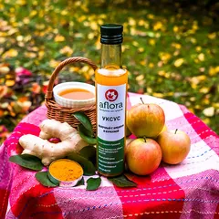 Уксус яблочный с имбирем и куркумой годичной выдержки / 250 мл