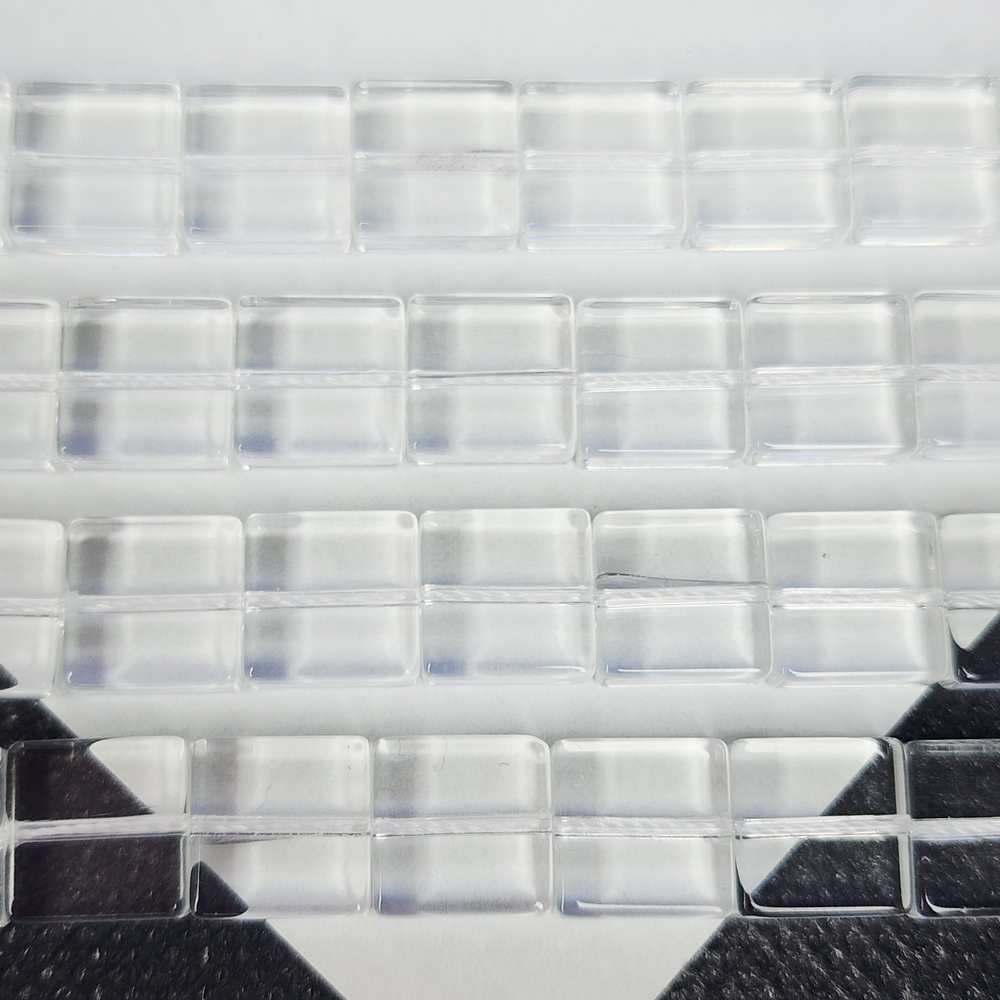 Бусины стекло, хрустальные квадраты 10мм, штучно