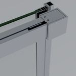 Душевой уголок Soft 2 VSR-3SO29013CL, 1300*900, хром, стекло прозрачное