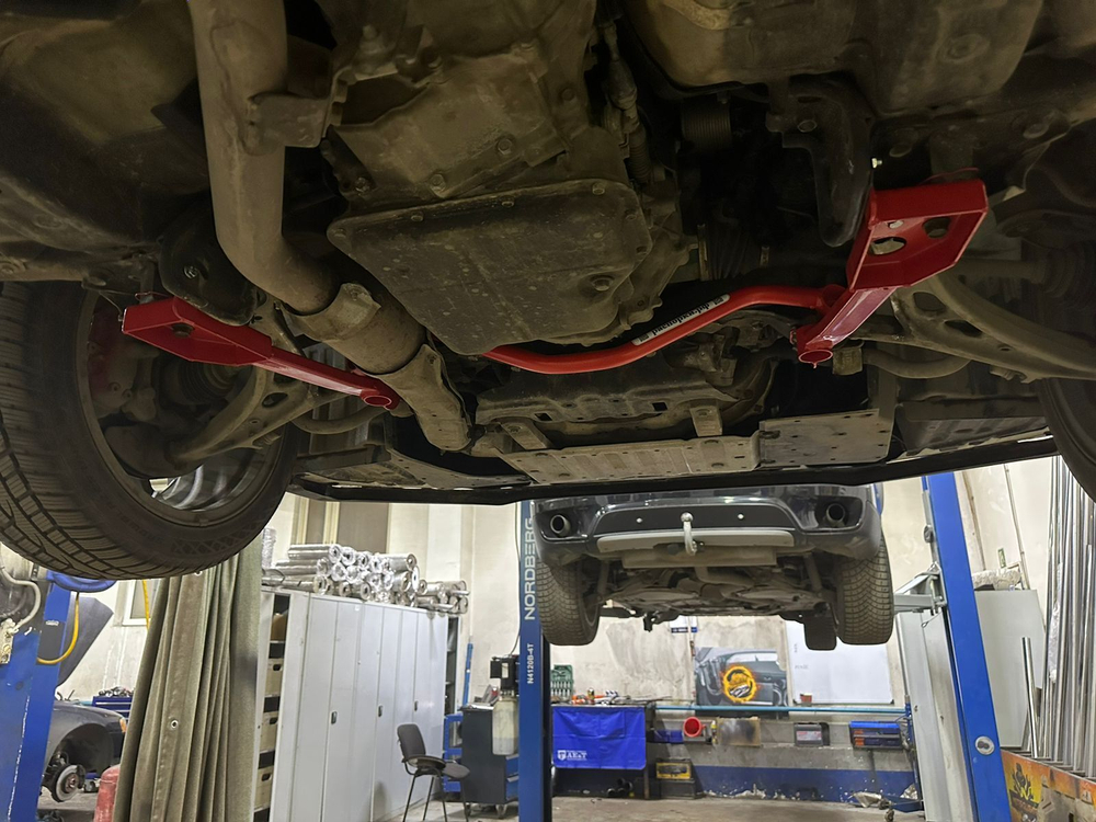 Усилители жесткости передние нижние боковые Subaru Levorg, Subaru XV 1 ДОрест (GP), Subaru Forester 4 (SJ) (ПОД ЗАКАЗ)
