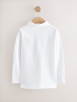 Поло с длинным рукам для мальчика Next 968-394, 2 шт., Белый